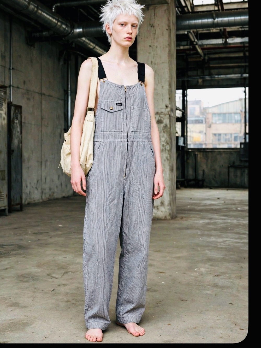 Hammill rare railroad stripe overalls